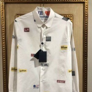 Louis Vuitton DNA Allover Printed Logo Dress Shirt - Medium
